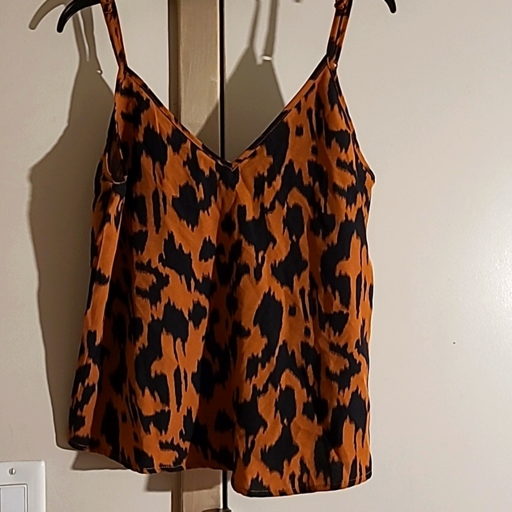 Cheetah Print Cami Blouse